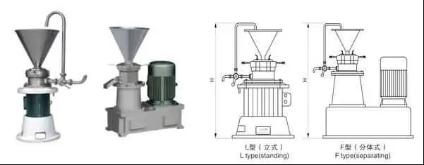 Vertical and Horizontal Commerical Peper Sacuce Colloid Mill Machine